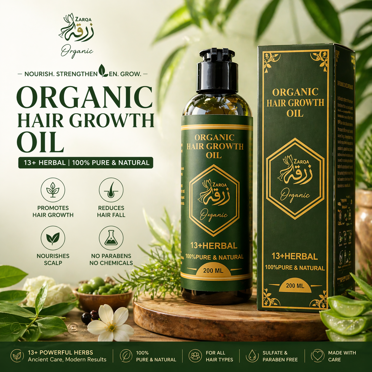 Zarqa Organic Hair Growth Oil